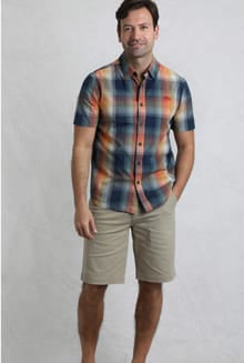 Weird Fish Judd Organic Cotton Short Sleeve Check Shirt 19807